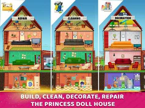 Princess Doll House Cleaning screenshot 2