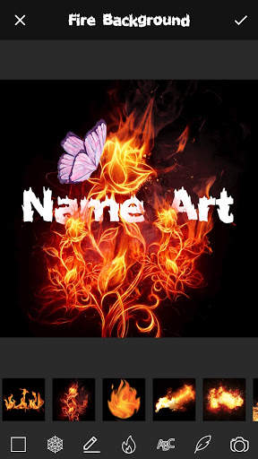 Fire Effect Name Art Maker скриншот 1