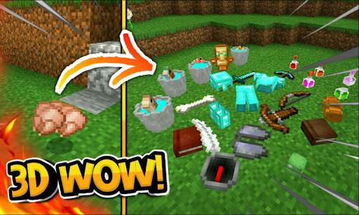 3D Items Mod for Minecraft PE screenshot 1