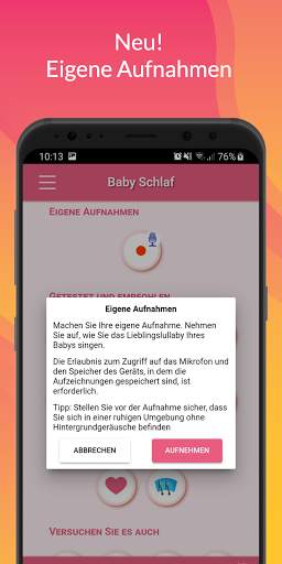 Weisses Rauschen für Baby Schlaf Fön App screenshot 4