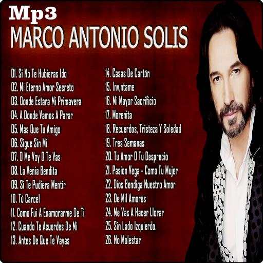 Canciones Marco Antonio Solis - Musica screenshot 1