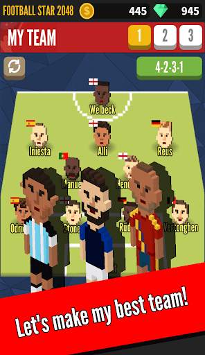 Football Star 2048  - Collect & Puzzle screenshot 2