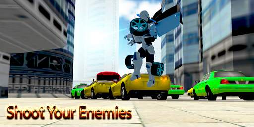 Flying Robot Transform Attack Robot Shooting Games स्क्रीनशॉट 3