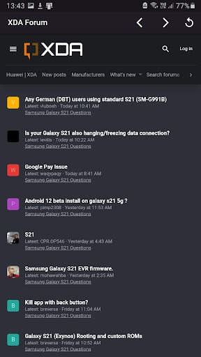 XDA Forums screenshot 5