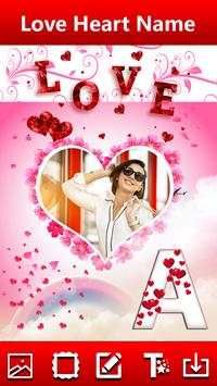Love Heart Text  Photo Frames 1 تصوير الشاشة