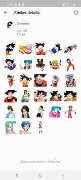 ملصقات انمي مجانية على الواتس اب 5 تصوير الشاشة
