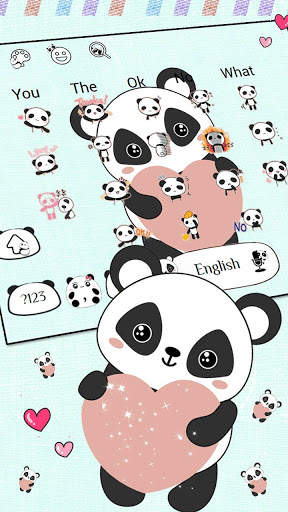 Cute Panda Anime Keyboard screenshot 3