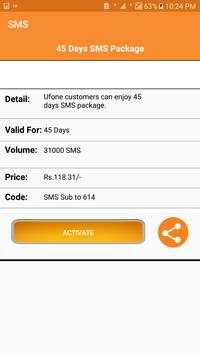 All Ufone Packages 2019 Free screenshot 3