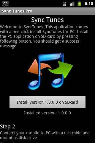 Synctunes usb free for iTunes screenshot 1