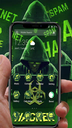 Secret Hacker APUS Launcher Theme screenshot 1