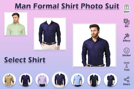 Man Formal Shirt Photo Editor - Men Formal Shirts screenshot 1