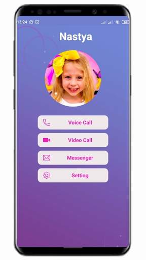 Nastya call you and Chat Simulator Prank screenshot 1