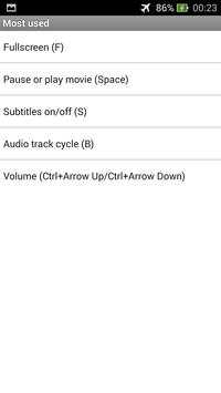 Free VLC Player Shortcuts screenshot 3