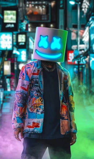 Marshmello Mask Camera Photo Editor screenshot 2