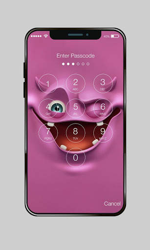 Emoji Face Funny Wallpaper PIN Lock screenshot 1