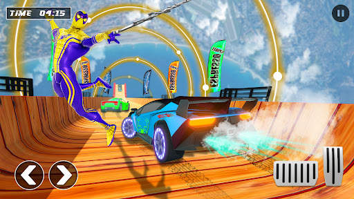 Spiderhero Stunt Race Car Game screenshot 2