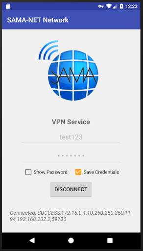 ٍSAMA-Net Network VPN screenshot 1