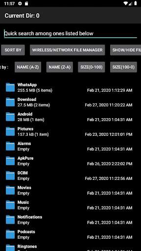 V File Explorer screenshot 2