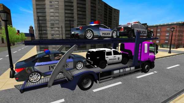 Police Car Transport Truck: Adventure Ride screenshot 3