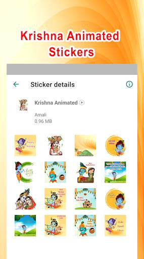 Krishna Stickers for WhatsApp screenshot 5