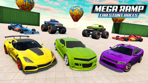 Mega Ramp Car Stunt Races screenshot 6