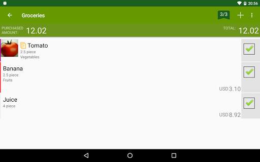 Shopping list screenshot 10