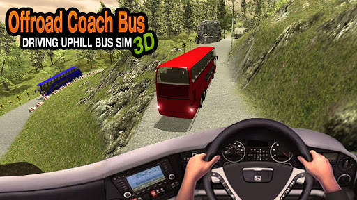 Uphill Off Road Bus Driving Simulator - Permainan screenshot 1