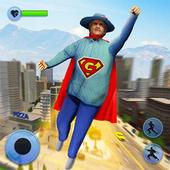 Flying Super Granny Hero Adventure icon