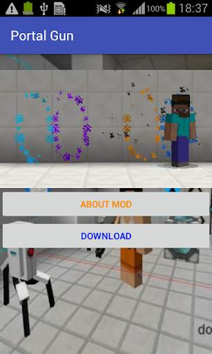 New Portal Gun Mod For MCPE screenshot 1