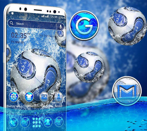 Water Football Launcher Theme screenshot 2