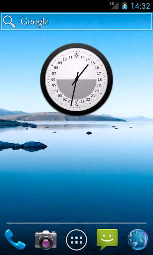 24h Analog Clock Widget screenshot 1