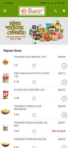 The Basket - Grocery Shopping Mobile App screenshot 2