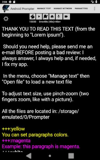 A Prompter for Android screenshot 7