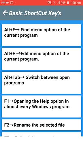 Computer Softwere Shortcut Keys 2021 скриншот 3