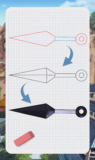 How draw Weapons Ninja Shinobi screenshot 7