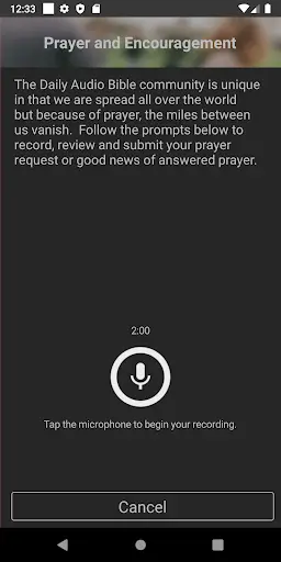 Daily Audio Bible Mobile App screenshot 5