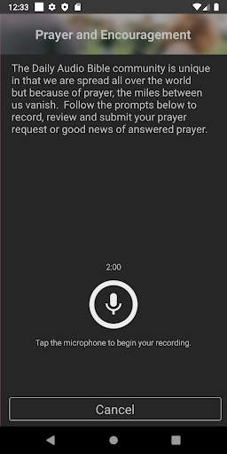 Daily Audio Bible Mobile App screenshot 5