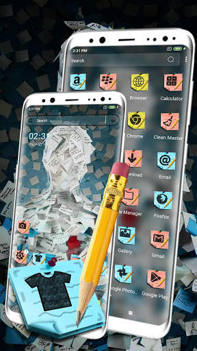 Paper Man Launcher Theme screenshot 3
