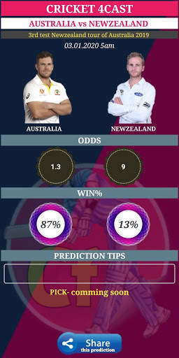Cricket 4cast (prediction of all cricket matches) screenshot 2