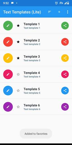 Text Templates (Lite) screenshot 2
