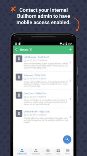Bullhorn Mobile screenshot 1