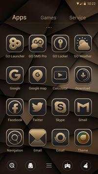 X-Gold Go Launcher Theme screenshot 2