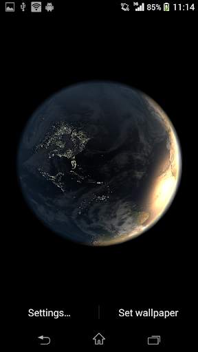Earth Live Wallpaper screenshot 1