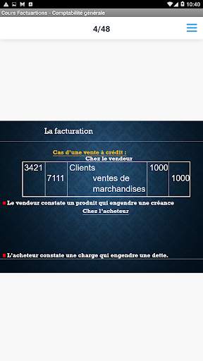 Cours Facturations - Comptabilité générale 2 تصوير الشاشة