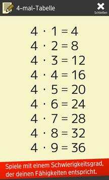 Multiplikationstabelle (Mathematik) screenshot 6