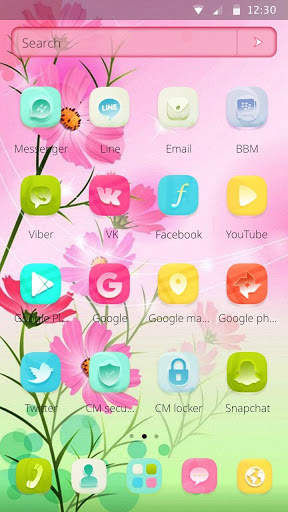 Sunlit Flowery Day Theme screenshot 6