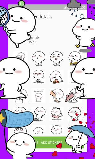 Cute Pentol stickers for whatsapp WAStickerApps screenshot 6