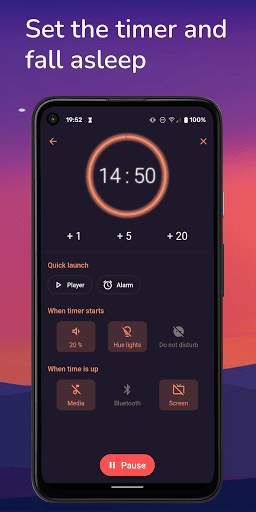 Comfy Sleep Timer - Stop music & turn off screen screenshot 3