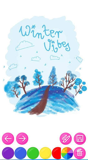 Winter Princess Notepad (with PIN or fingerprint) screenshot 3