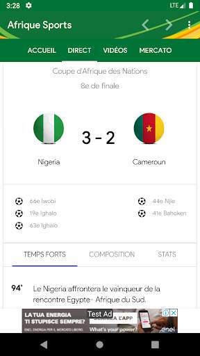 Afrique Sports screenshot 7